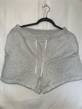lululemon athletica Light Gray Athletic Drawstring Shorts